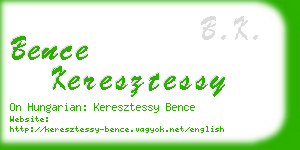 bence keresztessy business card